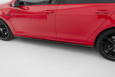 Side Skirts Diffusers V.2 Volkswagen Golf R / R-Line Mk7 Facelift