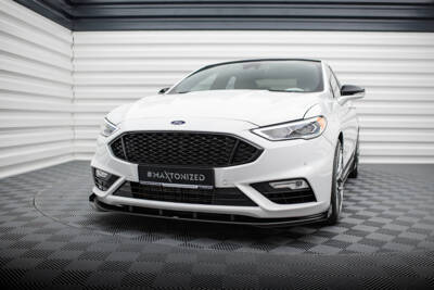 Street Pro Front Splitter + Flaps Ford Mondeo Sport Mk5 Facelift / Fusion Sport Mk2 Facelift