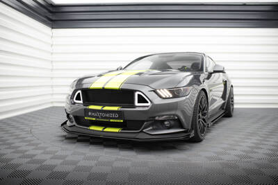 Street Pro Front Splitter + Flaps Ford Mustang GT Mk6 