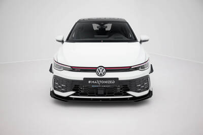 Street Pro Front Splitter + Flaps Volkswagen Golf GTI / GTE / R-Line Mk8 Facelift