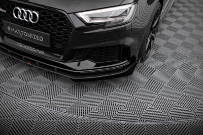 Street Pro Front Splitter V.1 + Flaps Audi RS3 Sedan 8V Facelift