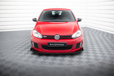 Street Pro Front Splitter V.3 + Flaps Volkswagen Golf GTI Mk6