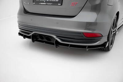 Street Pro Rear Diffuser + Flaps Ford Focus ST Mk3 Facelift