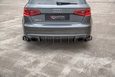 Street Pro Rear Side Splitters + Flaps Audi RS3 8V Sportback