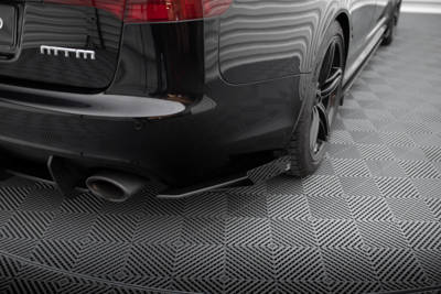 Street Pro Rear Side Splitters + Flaps Audi RS6 Avant C6