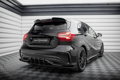 Street Pro Rear Side Splitters + Flaps Mercedes-Benz A AMG-Line W176 Facelift