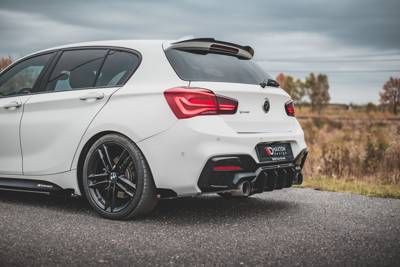 Street Pro Rear Side Splitters V.3 + Flaps for BMW 1 F20 M140i 