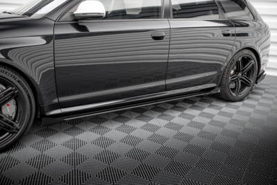 Street Pro Side Skirts Diffusers + Flaps Audi RS6 Avant C6