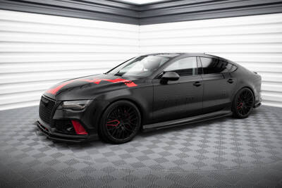 Street Pro Side Skirts Diffusers + Flaps Audi RS7 C7