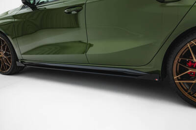 Street Pro Side Skirts Diffusers + Flaps Audi S3 Sportback / A3 S-line Sportback 8Y Facelift