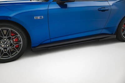 Street Pro Side Skirts Diffusers + Flaps Ford Mustang GT Mk7