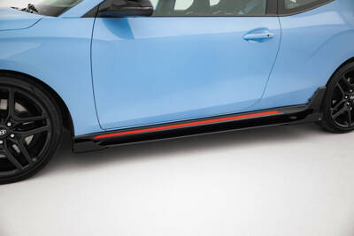 Street Pro Side Skirts Diffusers + Flaps Hyundai Veloster N Mk2