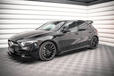 Street Pro Side Skirts Diffusers + Flaps Mercedes A35 AMG / AMG-Line Aero Pack W177 