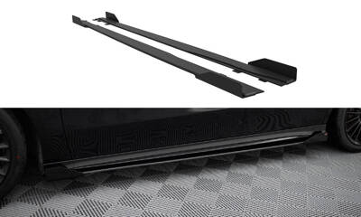 Street Pro Side Skirts Diffusers + Flaps Mercedes-AMG A35 W177 Facelift