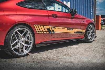 Street Pro Side Skirts Diffusers + Flaps Mercedes-AMG C43 Coupe C205