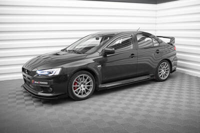 Street Pro Side Skirts Diffusers + Flaps Mitsubishi Lancer EVO X