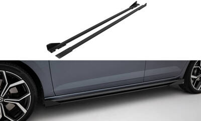 Street Pro Side Skirts Diffusers + Flaps Volkswagen Polo GTI Mk6 Facelift