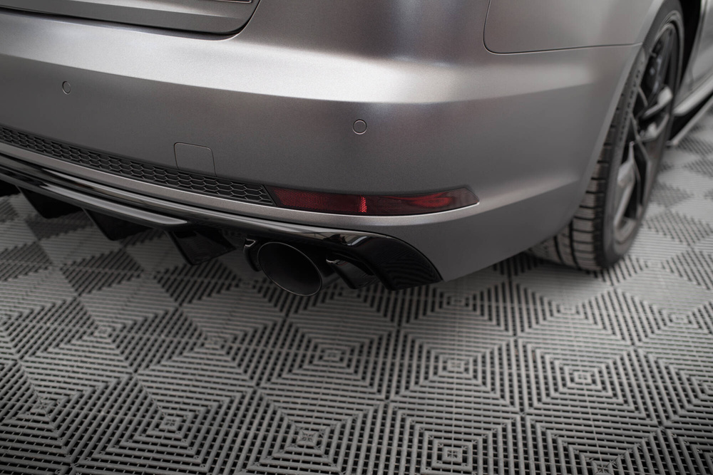 Rear Valance V.1 Audi A4 S-line B9 (Version with single exhaust tips on both sides)