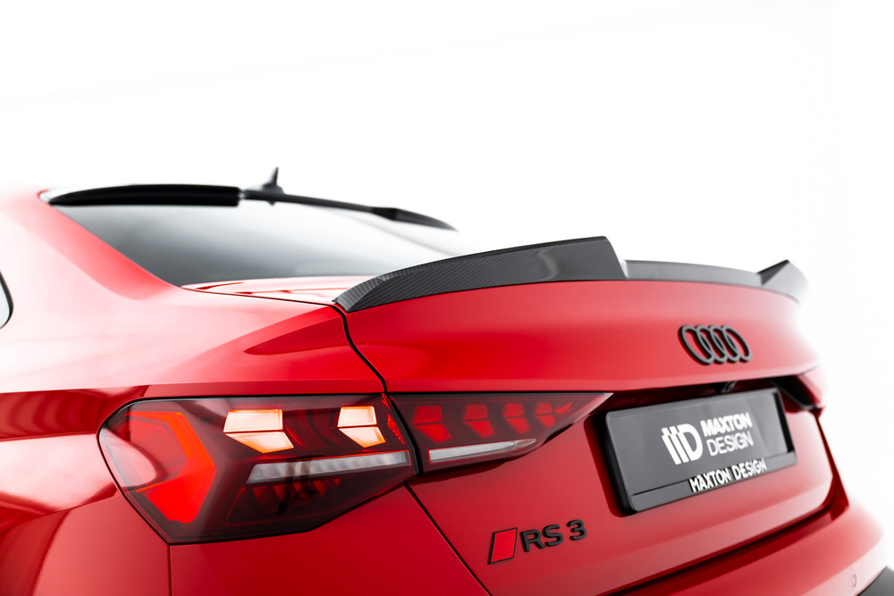 Prepreg Carbon Fiber Tailgate Spoiler V.1 Audi RS3 / S3 / A3 S-Line / A3 Sedan 8Y Facelift