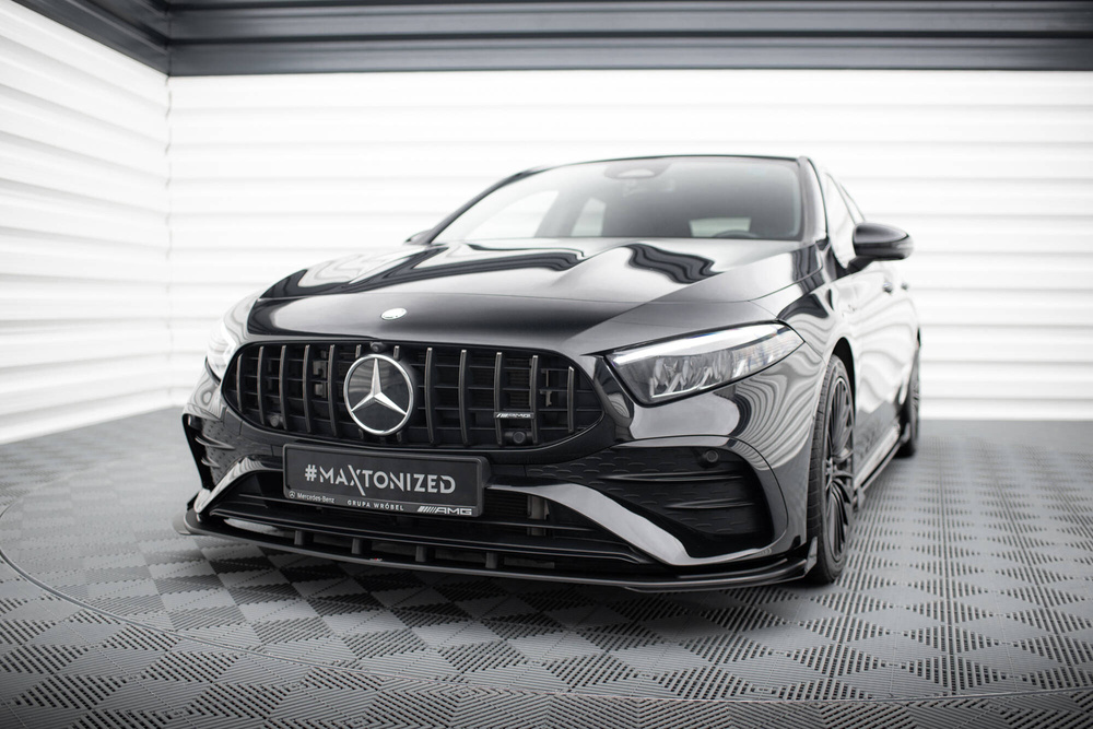 Street Pro Front Splitter + Flaps Mercedes-AMG A35 W177 Facelift