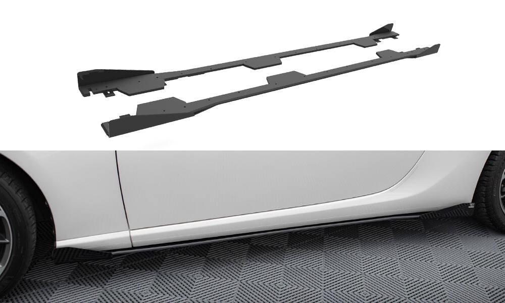 Street Pro Side Skirts Diffusers + Flaps Subaru BRZ Mk1 / Mk1 Facelift