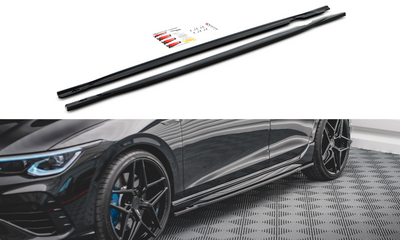 Side Skirts Diffusers V.1 Volkswagen Golf R Mk8