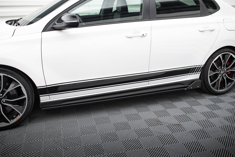 Side Skirts Diffusers V.5 + Flaps Hyundai I30 N / N-Line Hatchback / Fastback Mk3 / Mk3 Facelift
