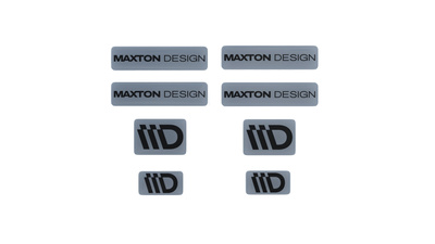 Grey and Black 3D Sticker Set Maxton Design