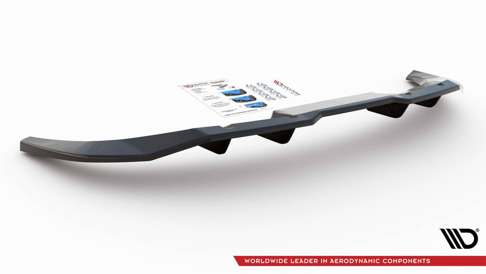 Rear Splitter (with vertical bars) Audi Q3 Sportback S-Line F3