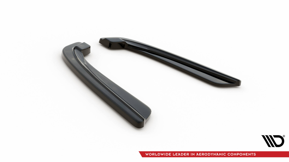 Rear Side Splitters  BMW 5 M-Pack Sedan /Touring  F10/F11 (fits two single exhaust ends)