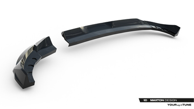 Rear Splitter (with vertical bars) Opel Corsa F Facelift (Mk6 Facelift)