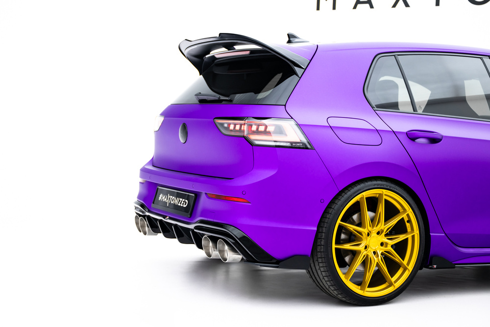 Street Pro Rear Side Splitters V.2 + Flaps V.2 Volkswagen Golf R Hatchback Mk8 / Mk8 Facelift
