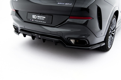 Rear Splitter (with vertical bars) V.1 BMW X6 M-Pack G06 Facelift
