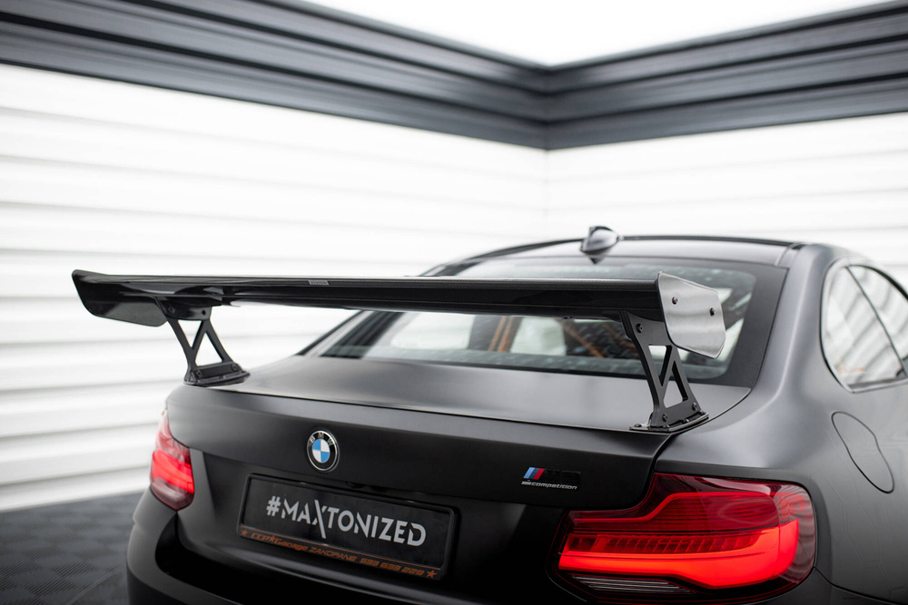 Carbon Spoiler With External Brackets Uprights BMW M2 F87 / 2 / 2 M-Pack F22