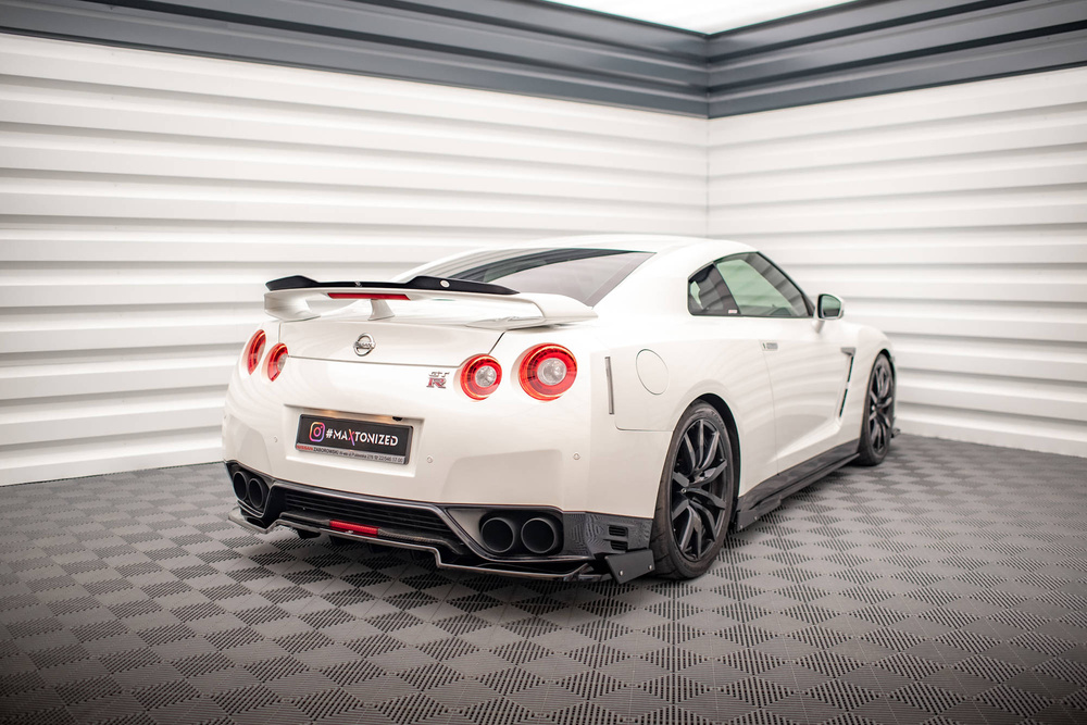 Rear Splitter + Flaps for Nissan GTR R35 Facelift