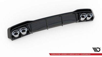 Rear Valance + Exhaust Ends Imitation Audi A7 S-Line C8 / S7 C8 / C8 Facelift / S7 Facelift