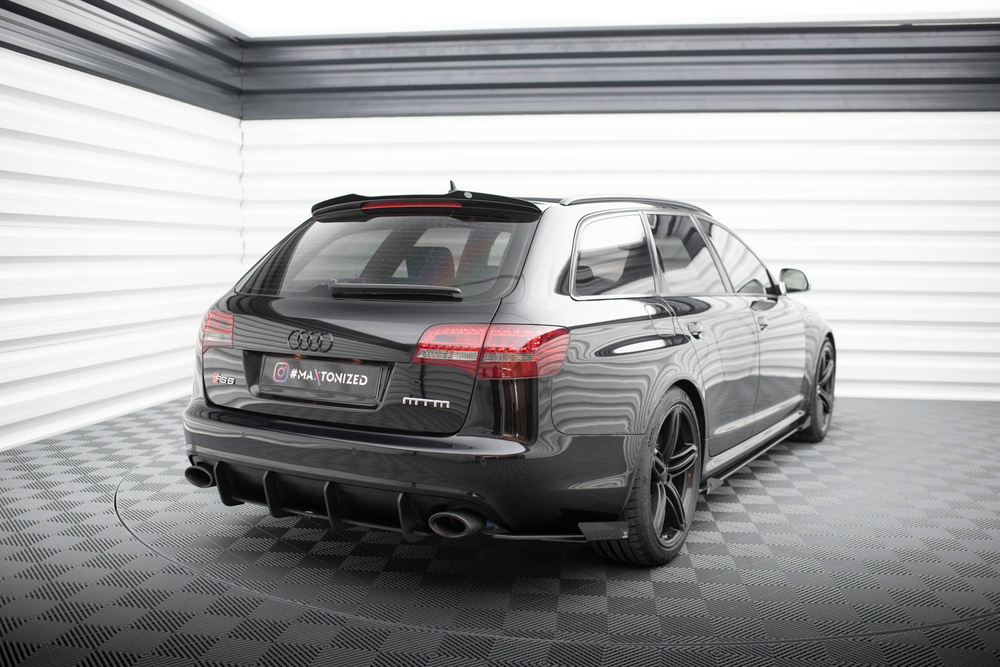 Street Pro Rear Side Splitters + Flaps Audi RS6 Avant C6