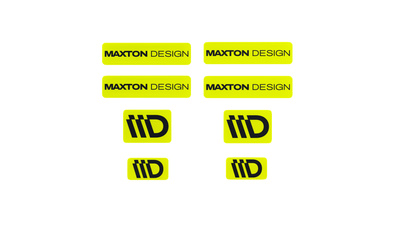 Lime and Black 3D Sticker Set Maxton Design