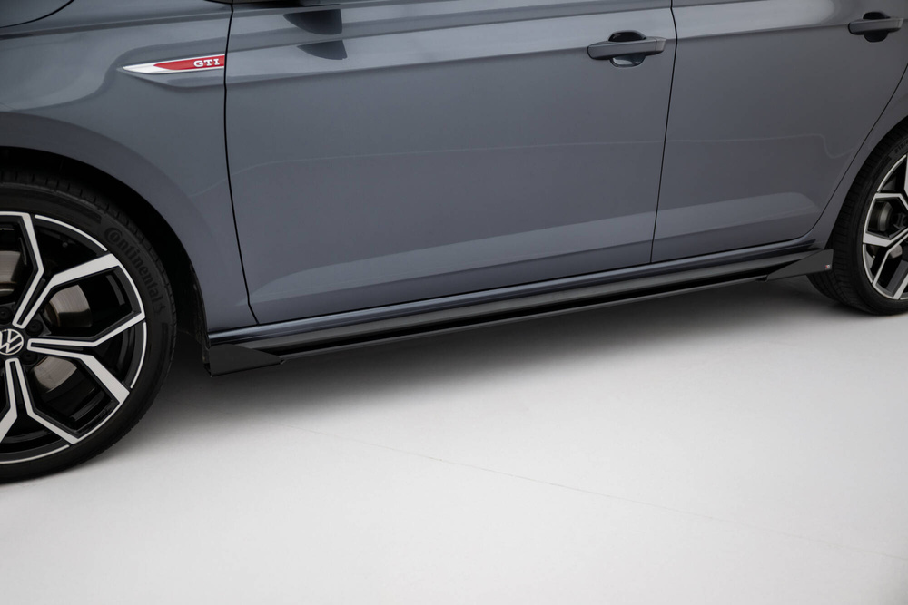 Street Pro Side Skirts Diffusers + Flaps Volkswagen Polo GTI Mk6 Facelift
