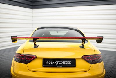 Carbon Spoiler With Internal Brackets Uprights + LED Audi A5 Coupe 8T