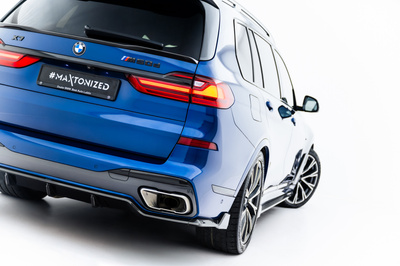 Prepreg Carbon Fiber Rear Diffuser BMW X7 M-Pack G07 / G07 Facelift (version with towbar)