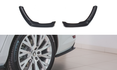 Rear Side Splitters Skoda Superb Liftback / Combi Mk3 Facelift