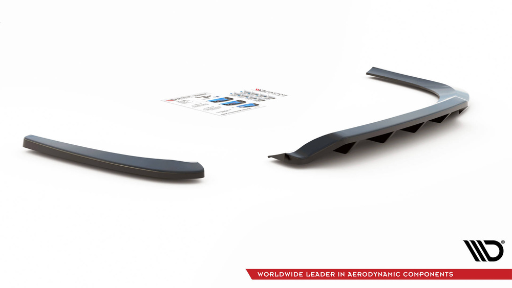 Rear Splitter (with vertical bars) Volkswagen Passat CC