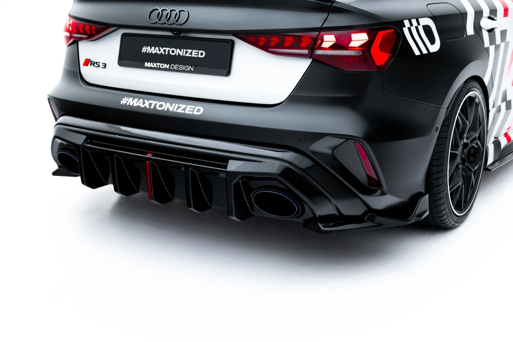 Rear Side Splitters V.2 Audi RS3 8Y Sedan 8Y Facelift