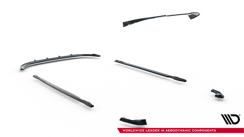 Set of Splitters V.2 Volkswagen Golf R Hatchback Mk8 Facelift