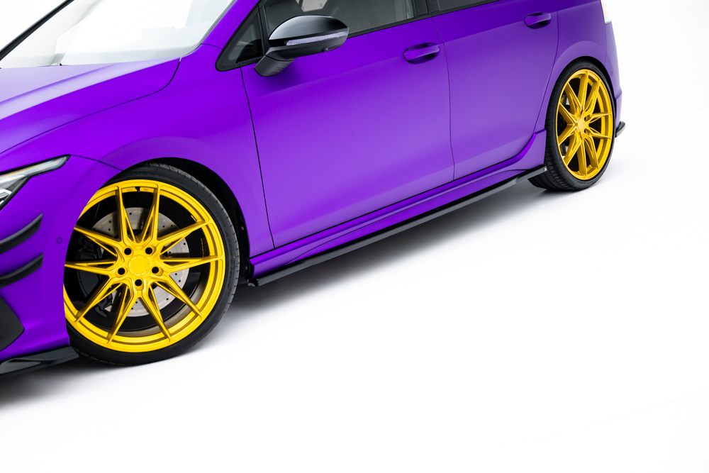 Side Skirts Diffusers V.1 Volkswagen Golf R Hatchback Mk8 Facelift