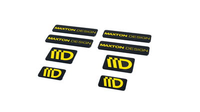 Black and Yellow 3D Sticker Set Maxton Design