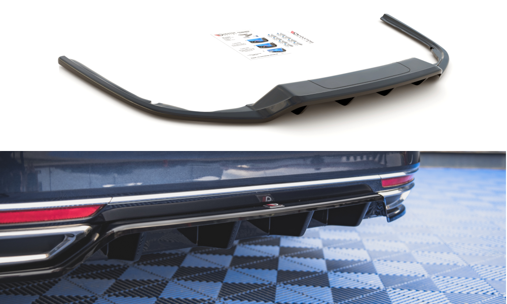 Rear Splitter (with vertical bars) Volkswagen Passat B8