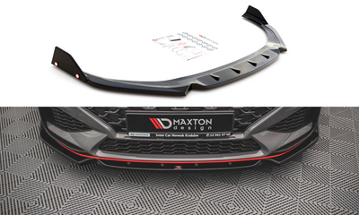 Front Splitter V.1 + Flaps Hyundai I30 N / I30 N-Line Hatchback/Fastback Mk3 Facelift