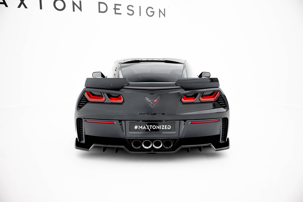 Central Rear Splitter (with vertical bars) Chevrolet Corvette Z06 C7